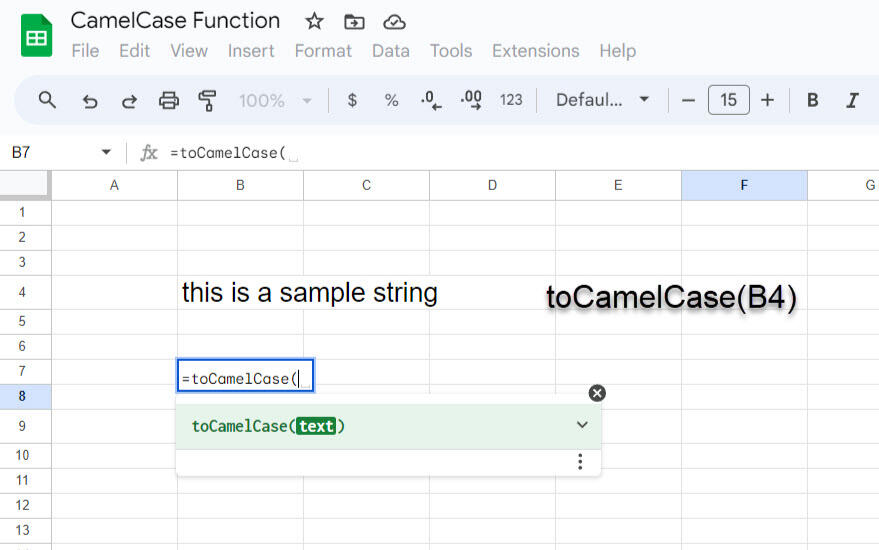 Spintax in action on a sheet
